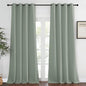 NICETOWN Bedroom Curtain Room Darkening Drapery 102 inches Length - Home Fashion Thermal Insulated Grommet Room Darkening Curtain for Living Room (Sage Green, 1 Panel, 52 x 102 inches)