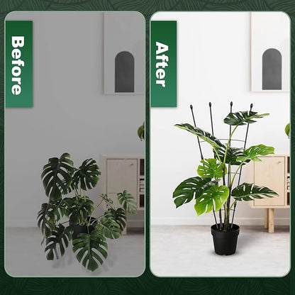 Garden Trellis for Climbing Plants Outdoor & Indoor, 47in Obelisk Trellis and Tomato cage 2 Shapes Rustproof Plant Support for Indoor Plants Trellis for Potted Plants with 5pcs Decorative Butterfly