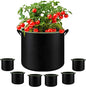 6-Pack 7 Gallon Grow Bags - 300G Heavy Duty Aeration Fabric Pots with Handles,Thickened Nonwoven Planter Bags for Vegetables Flowers Fruits