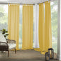 Elrene Home Fashions Matine Weatherproof Tab-Top Indoor/Outdoor Solid Color Curtain Panel for Porch, Pergola, Patio, Deck, 52”W x 84”L, Yellow