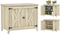 Outsunny Wood Garden Shed, Compact Outdoor Storage Cabinet Potting Shed with Inner Shelf and Double Doors for Backyard, Patio, Lawn, Natural Wood