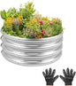 Garden Galvanized Raised Garden Bed Kit - Metal Planter Boxes for Vegetables/Herbs/Flowers, Heavy-Duty Steel Outdoor Garden Box with Reinforced Edges(4X4X1FT)