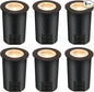 [6 Pack] CLOUDY BAY 9W LED Landscape Well Lights,2700K/3000K/3500K/4000K/5000K Selectable,Low Voltage 12V/24V Ground Lighting,Waterproof Outdoor In Ground Lights for Uplights,Transformer Excluded
