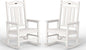 Ciokea Oversized Outdoor Rocking Chairs Set of 2, 380lbs Heavy-Duty Large Patio Rocker, High Back Cozy Porch Chairs, Weather Resistant Patio Rocking Chairs for Outside, Fire Pit, Deck, White