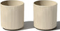 Veradek Demi Series Round Planter for Porch, Patio, Backyard | Durable Plastic-Stone Composite Material | Modern Décor for Tall Plants, Flowers