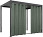 Easy-Going Linen Look Outdoor Curtains Waterproof Windproof Porch Curtains, Soft Thicken Outdoor Privacy Curtains for Patio, Gazebo, Grommet Top and Tab Bottom Drape, 1 Panel, 54x108 inch, Sage Green