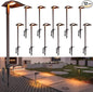 LEONLITE 12 Pack 5CCT Low Voltage Landscape Lights, 5W Anti-Glare LED Pathway Lights, Aluminum Housing, IP65 Waterproof for Outdoor Path Sidewalk Walkway Yard, 1800K/2700K/3000K/4000K/5000K, ETL