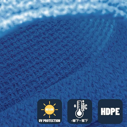 SUNNY GUARD Sun Shade Sail 10' x 13' Rectangle Blue UV Block Sunshade for Backyard Yard Deck Patio Garden Outdoor Activities and Facility(We Make Custom Size)