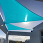 SUNNY GUARD Custom Size 13'x24'x24' Triangle Turquoise Blue UV Block Sunshade for Backyard Yard Deck Patio Garden Outdoor Activities and Facility(Customized)