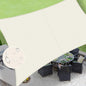 LOVE STORY Rectangle 5'x8' Waterproof Sun Shade Sail Canopy UV Block for Outdoor Patio Backyard Carport,Cream(We Make Custom Size)