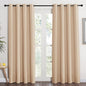 NICETOWN Room Darkening Biscotti Beige Curtain - Modern Design Light Reducing & Privacy Protection Short Window Drape/Drapery for Kid's Adult Room, 52x84 inches, 1 Piece,