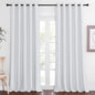 NICETOWN Room Divider Curtain 110 inches Long, Grommet Room Darkening Curtain Thermal Window Treatment Sound Dampening for Sliding Glass Door, Greyish White, W66 x L110, 1 Panel