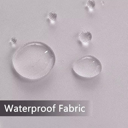 SpaceDresser Waterproof Outdoor Sheer Curtains for Patio - 2 Panels Rod Pocket Indoor Voile Sheer Curtain for Living Room,52W x 108L inch, Silver Grey