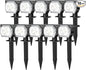 EIUIO Solar Outdoor Lights, 3 Lighting Modes Solar Spot Lights Outdoor with Auto On/Off, Waterproof Landscape Lighting for Garden Yard Pathway