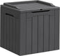 Greesum 31 Gallon Resin Deck Box All Weather Outdoor Storage Boxes for Patio Furniture Set,Outdoor Toys,Garden Tools,Gray