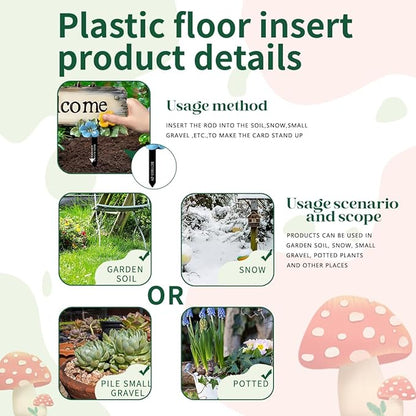 Fairy Garden Stake Decor, Acrylic 2D Garden Fairy Decoration, Fairy Garden Accessories for Outdoor Indoor Yard Lawn Pot Plants (Two-Birds)