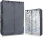 Waterproof Shelf Cover,600D Heavy Duty Dustproof Storage Wire Rack Covers,Outdoor Shelving Covers for Wire Shelves with Zipper 48''x18''x72'',Clear Front.