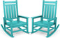 SERWALL Oversized Outdoor Rocking Chair Set of 2, HDPE Rocker for Adults, Patio Rocking Chairs for Porch, Aruba