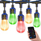 XMCOSY+ Smart Outdoor String Lights, 72.5Ft Patio Lights Waterproof, App Control, Compatible with Alexa, RGBCWIC Color Changing LED String Light for Outside