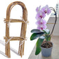 10 Pack 2ft U-Shape Bamboo Trellis for Climbing Plants, Natural Garden Trellis for Tomatoes, Cucumbers, Potted Plants, Vegetables Indoor Outdoor