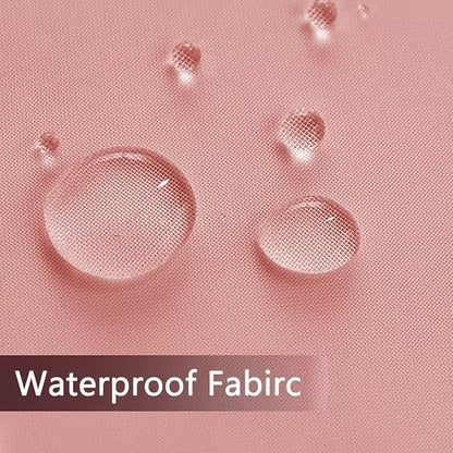 SpaceDresser Waterproof Outdoor Sheer Curtains for Patio - 2 Panels Rod Pocket Indoor Voile Sheer Curtain for Living Room,100W x 108L inch, Blush