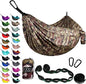Gold Armour Camping Hammock - XL Double Hammock Portable Hammock Camping Accessories Gear for Outdoor Indoor with Tree Straps, USA Based Brand (Camouflage II)