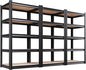Set of 3 71"H Garage Shelving-5 Tier Garage Storage Shelves,Adjustable Heavy Duty Metal Shelving Unit and Storage Large Rack,Utility Steel Shelf For Warehouse Industrial Pantry Basement 71"x32"x14"