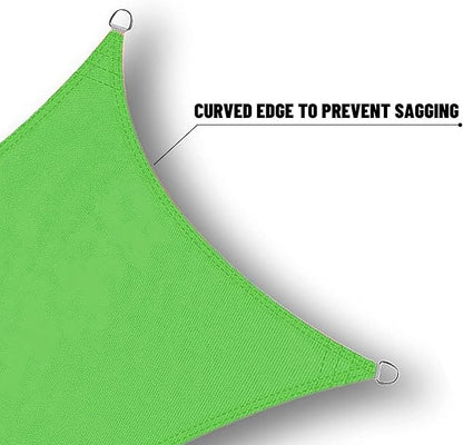 SUNNY GUARD Waterproof Sun Shade Sail 7' x 9' Lemon Green Rectangle UV Block Sunshade for Backyard Yard Deck Patio Garden Outdoor Activities and Facility(Customized)