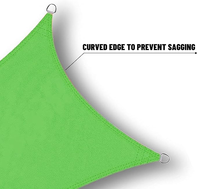 SUNNY GUARD Waterproof Sun Shade Sail 4' x 4' Lemon Green Rectangle UV Block Sunshade for Backyard Yard Deck Patio Garden Outdoor Activities and Facility(Customized)