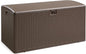 Amazon Basics Outdoor Storage Deck Box, Lockable, Weather-Resistant, 99 Gallon, Brown, for Patio Cushions, Gardening Tools, Pool Accessories