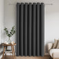 Joydeco Blackout Patio Sliding Door Curtains 84 Inches Long, Grommet Privacy Room Divider Curtains, Extra Wide Thermal Blackout Drapes for Bedroom Living Room (Grey, 100Wx84L, 1 Panel)