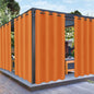 PureFit Outdoor Curtains for Patio Waterproof Weatherproof, UV Resistant Outside Curtains for Gazebo, Front Porch, Pergola, Sun Blocking Privacy Curtain, 52W x 120L inch, 1 Panel, Orange