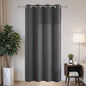Joydeco Blackout Patio Sliding Door Curtains 72 Inches Long, Grommet Privacy Room Divider Curtains, Extra Wide Thermal Blackout Drapes for Bedroom Living Room (Grey, 60Wx72L, 1 Panel)