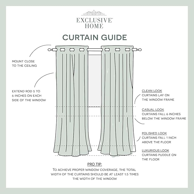 Exclusive Home Canopy Stripe Indoor/Outdoor Grommet Top Curtain Panel, 54"x84", Sunbath / White, Set of 2