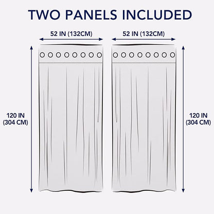 PureFit Outdoor Curtains for Patio Waterproof Weatherproof, UV Resistant Outside Curtains for Gazebo, Front Porch, Pergola, Sun Blocking Privacy Curtain, 52W x 120L inch, Set of 2, White