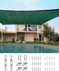 Quictent 20x26ft Sun Shade Sail for Patio, 185GSM Heavy Duty Rectangular Outdoor Sunshades UV Block Outside Canopy Cover for Backyard