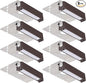LEONLITE 8-Pack 4 Inch LED Hardscape Lighting, Update Retaining Wall Lights, LED Landscape Lighting, 12-24V AC/DC Paver Light Low Voltage, 1W/2W/3W Dimmable Outdoor Step Lights, 5000K Daylight, ETL
