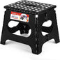 ACSTEP Folding Step Stool 11 Inch, Sturdy Plastic Foldable Step Stool for Kids & Adults, Non Slip Lightweight Collapsible Foot Stools Holds 300 lbs, Ideal for Kitchen, Bathroom, Bedroom, Outdoor