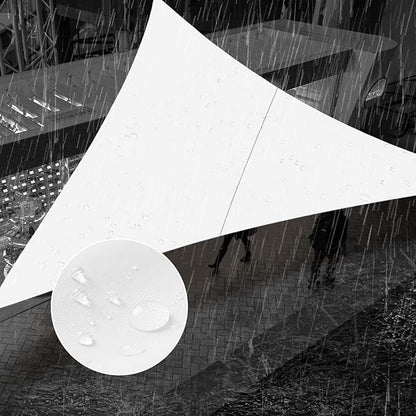 SUNNY GUARD Waterproof Sun Shade Sail 5'x7'x8.6' White Right Triangle UV Block Sunshade for Backyard Yard Deck Patio Garden Outdoor Activities and Facility(Customized)