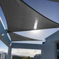 SUNNY GUARD Sun Shade Sail 16'x16'x22' Triangle Graphite Grey UV Block Sunshade for Backyard Yard Deck Patio Garden Outdoor Activities and Facility(We Make Custom Size)
