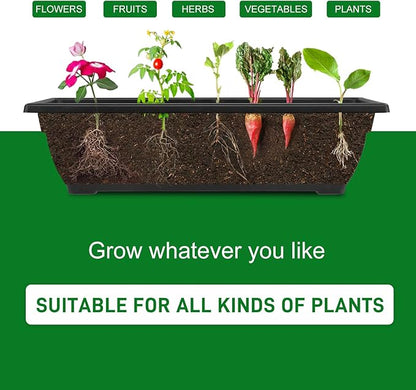 Outvita 4.4 FT Vertical Garden Bed, 5 Tier Vertical Raised Planter, Removable Black Raised Bed Box with 4 Wheels, Movable Elevated Vegetable Flower Planter for Patio Yard Indoor Outdoor