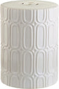 Safavieh Melody Glazed Ceramic Decorative Garden Stool, Cream