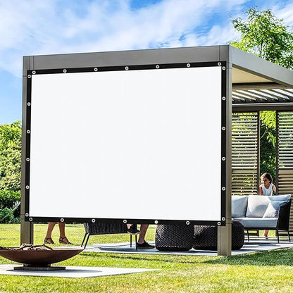 Artpuch Outdoor Pergola Shade Cover 8' X 24' Sun Shade Cloth with Grommets, 90% UV Protection Canopy Patio Privacy Screen (Customized Available) GN107, White