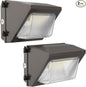 HYPERLITE LED Wall Pack Light 50W 2Packs with Dusk-to-Dawn Photocell,Glass Lens 6750LM LED Wall Packs Outdoor Lighting,Wall Pack Lights Outdoor Led for Yard Barn Parking Lots Warehouse UL Listed