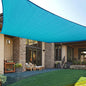 LOVE STORY Custom Size 5'x8' Turquoise Blue Sun Shade Sail Rectangle UV Block Canopy Patio Sail Sunshades Fabric for Outdoor Garden Carport (We Make Custom Size)