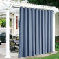 RYB HOME Extra Wide Outdoor Curtains for Patio Waterproof Heavy Duty Thermal Insulated in Summer Full Coverage Privacy for Porch, Cabana & Pool, W150 x L84, Stone Blue, 1 Panel