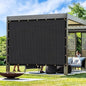 Artpuch Outdoor Pergola Shade Cover 5x23 FT Sun Shade Cloth with Grommets Black 90% UV Protection Canopy Patio Privacy Screen (Customized Available)