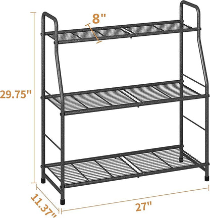 Simple Trending Plant Stand Outdoor Indoor 3 Tier Metal Waterproof Plant Shelf for Living Room Balcony Garden