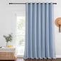 NICETOWN Vintage Blue Blackout Curtains for Bedroom/Living Room 132 Inch Length - Thermal Insulated Room Darkening Grommet Top Window Curtains (100 by 132 - Inch, 1 Panel)