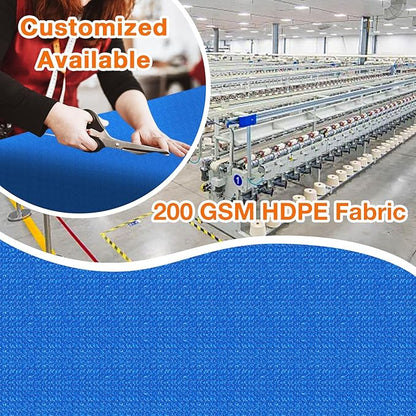 Artpuch Outdoor Pergola Shade Cover 4' X 24' Sun Shade Cloth with Grommets, 90% UV Protection Canopy Patio Privacy Screen (Customized Available) GN107, Blue